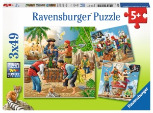 Ravensburger Puzzle Abenteuer auf See 3 x 49 Teile