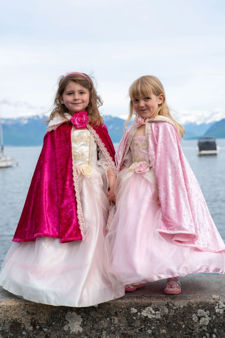 Kostüm Deluxe Prinzessin Cape  pink 7-8 Jahre