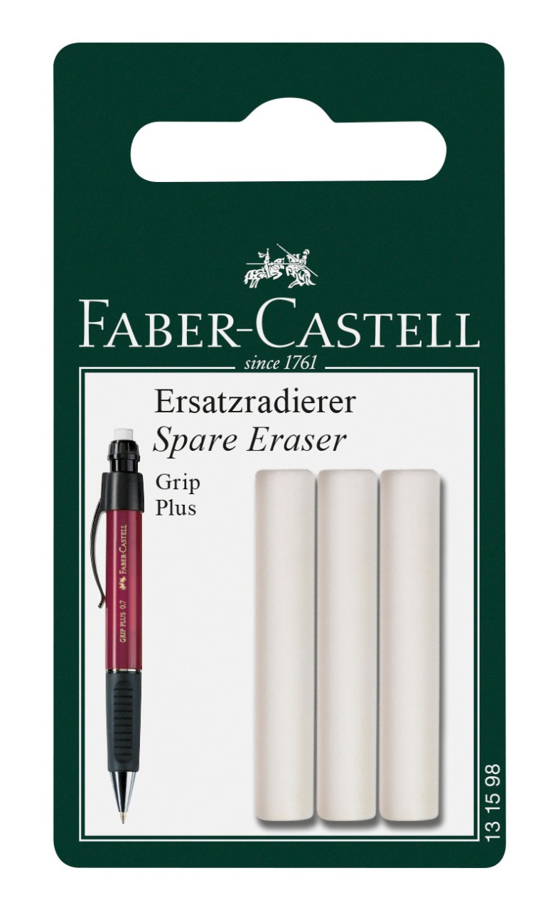 Faber-Castell Ersatzradierer DBS Grip Plus 3er Set