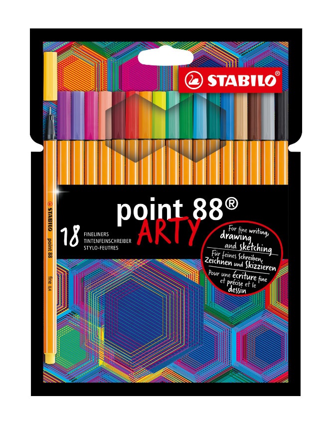 Stabilo point 88 18er Kartonetui ARTY