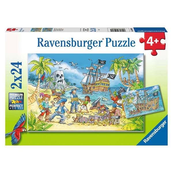 Ravensburger Puzzle Die Abenteuerinsel 2x24 Teile