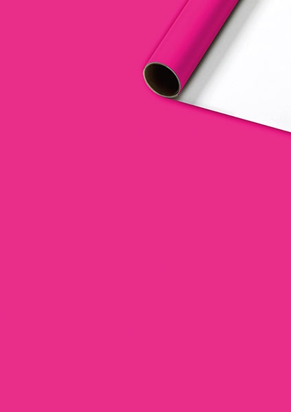 Geschenkpapier-Rolle Uni Plain pink 70 x 200 cm