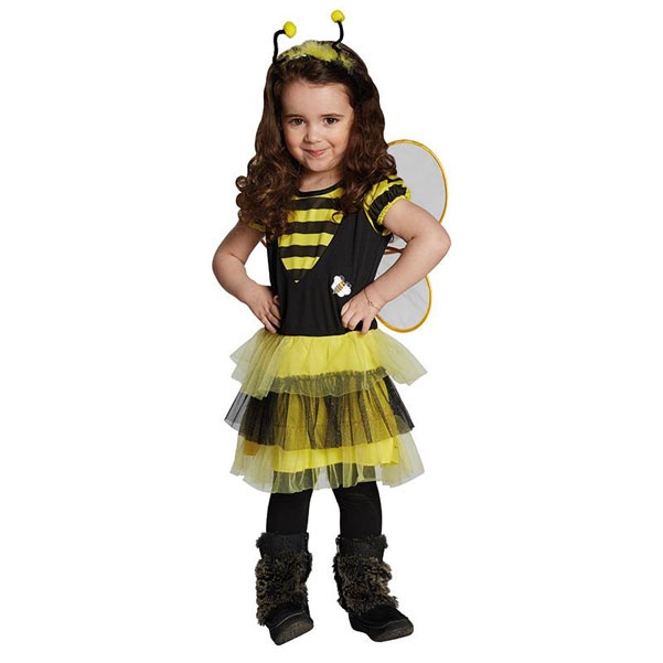 Kostüm Bienchen schwarz-gelb 116