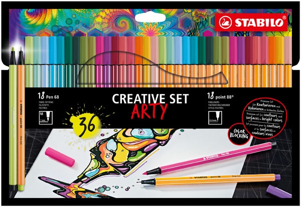 Stabilo ARTY Creative Set color blocking 36 Stk.