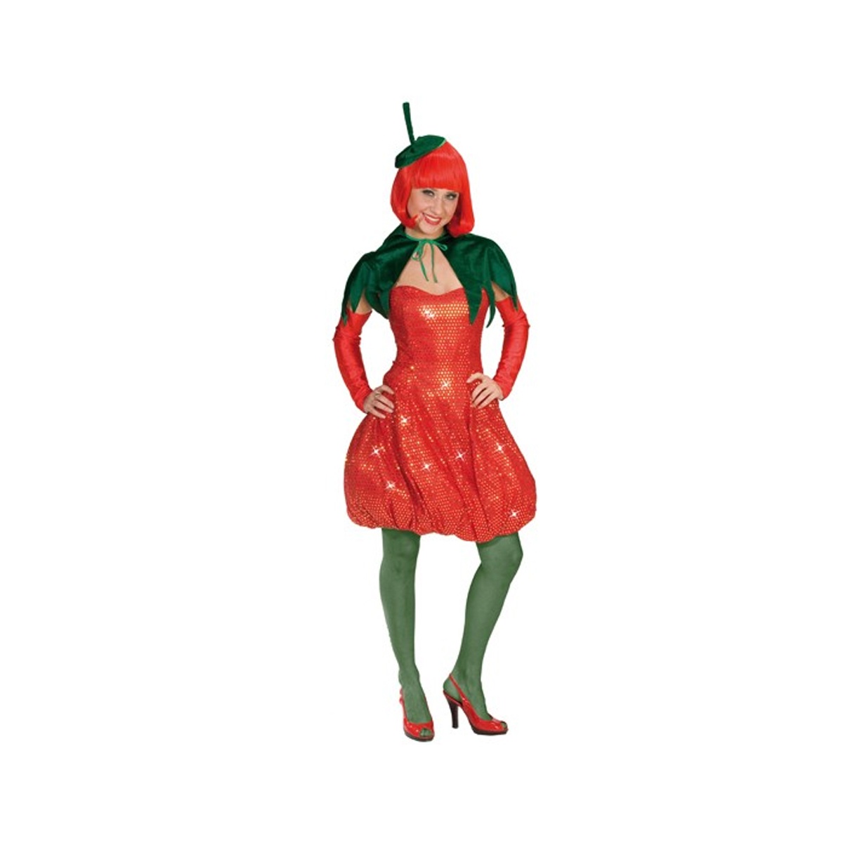 Kostüm Damenkostüm Erdbeere Gr. 36