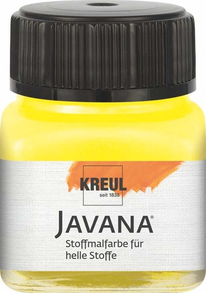 Kreul Javana Stoffmalfarbe für helle Stoffe citron 20 ml