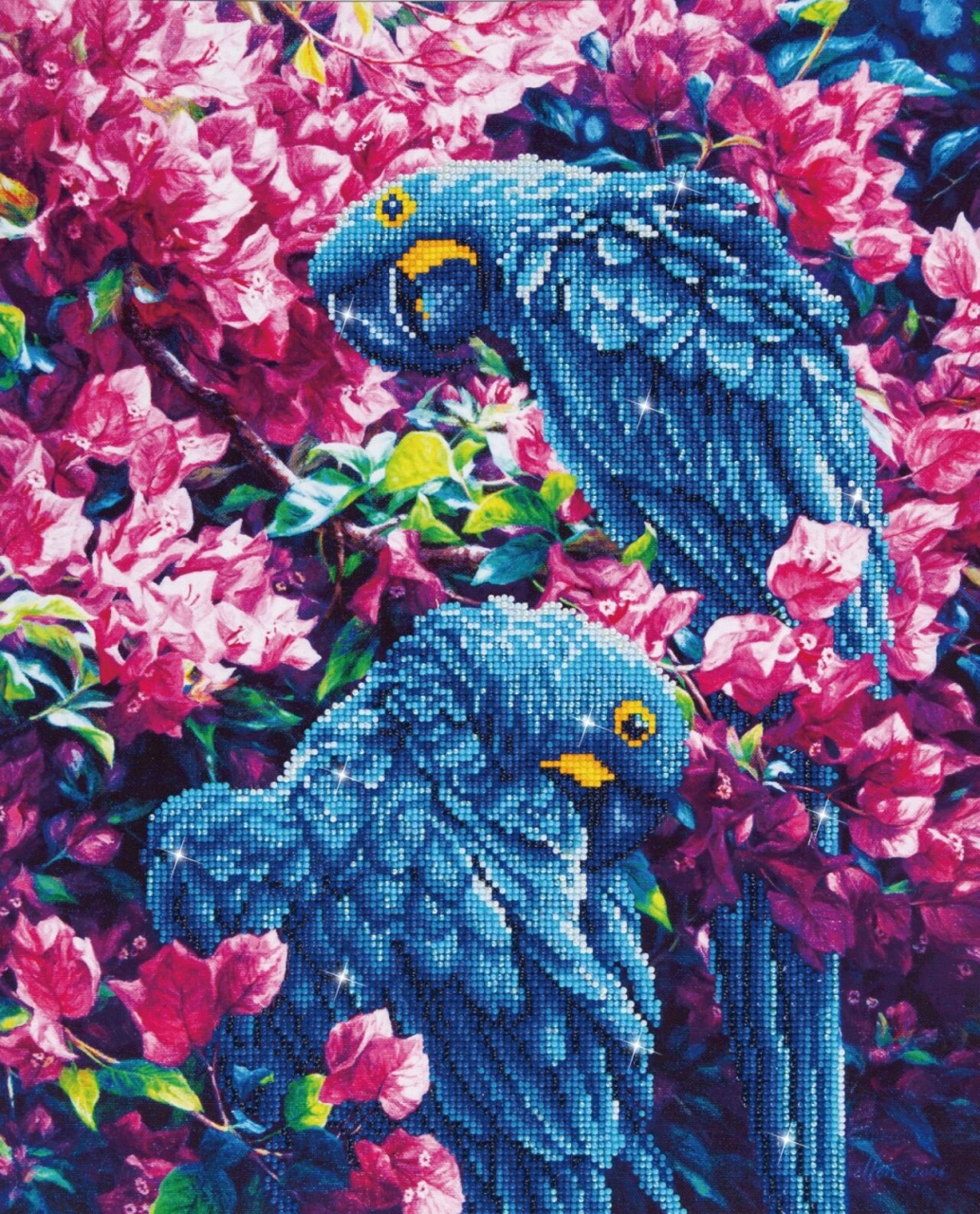 Diamond Dotz Blue Parrots