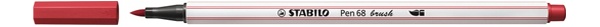 Stabilo Pen 68 brush dunkelrot Filzstift mit Pinselspitze