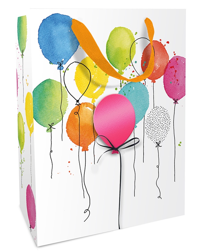 Geschenktasche Party Balloon 25 x 33 x 11 cm