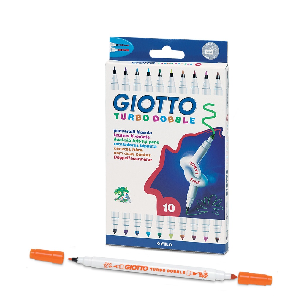 Giotto Doppel-Fasermaler 10 Stück Packung