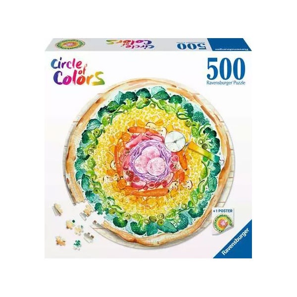 Ravensburger Puzzle Circle of Colors Pizza 500 Teile
