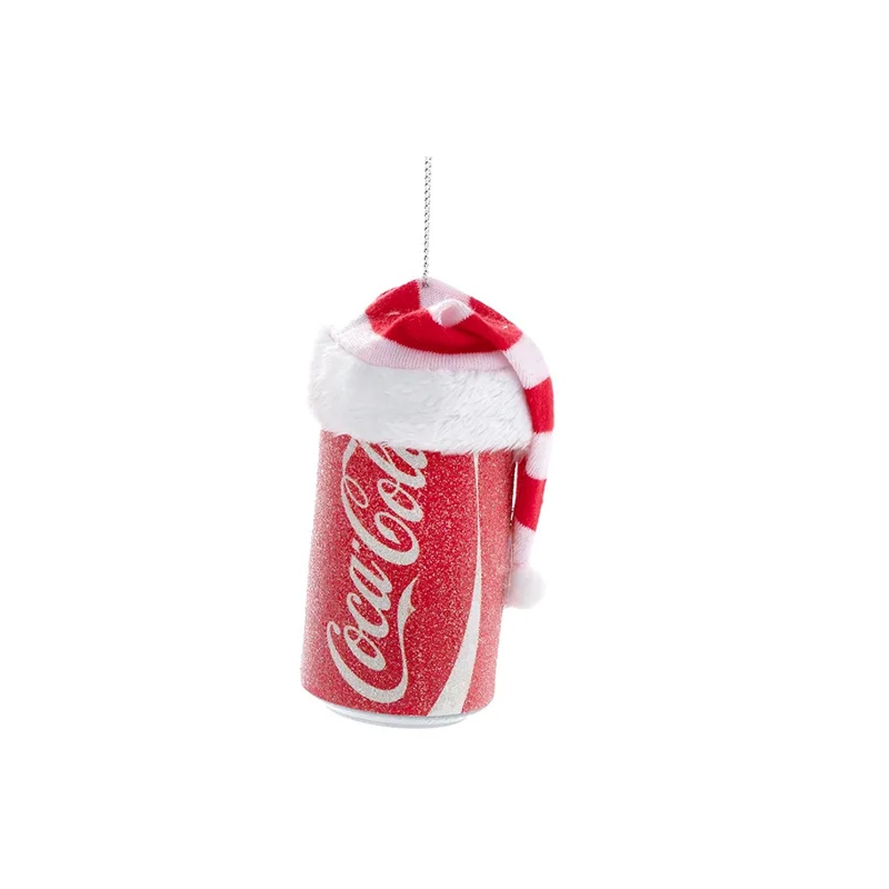 Weihnachtsanhänger Coca-Cola Büchse rot/weiß mit Mütze