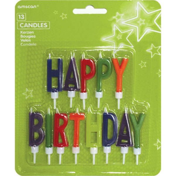 Buchstaben-Kerzen Happy Birthday