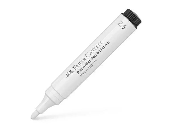 Faber Castell Tuschestift Pitt Artist Pen 2,5 mm 101 weiß
