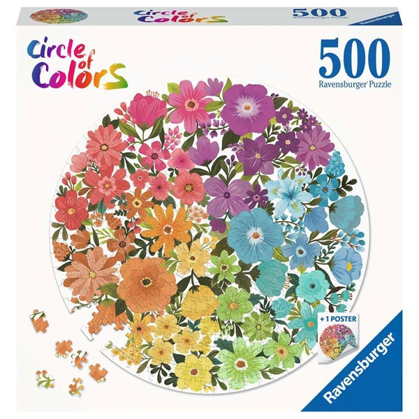 Ravensburger Puzzle 500 Circle of Colors Blumen