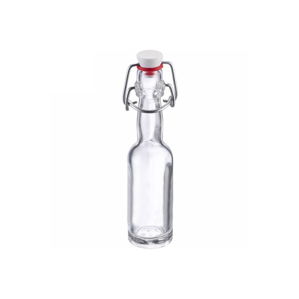 Mini Bügelverschlussflasche rund 40 ml
