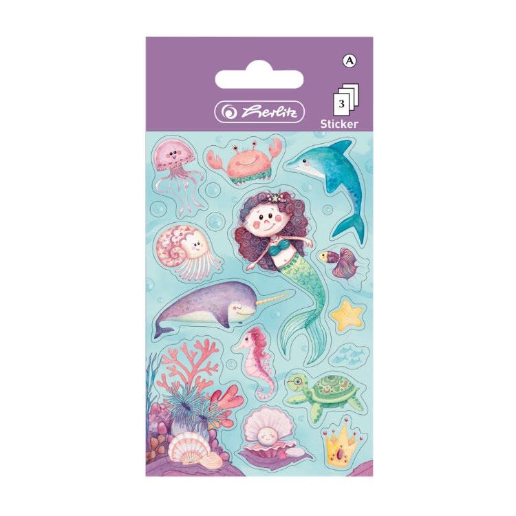 Herlitz Sticker-Etikett Meerjungfrau