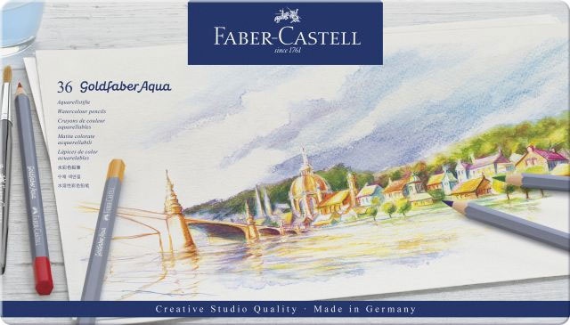 Faber-Castell Aqua.stift Goldfaber Aqua 36-Metalletui
