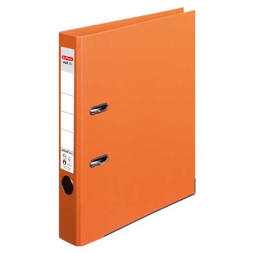 Ordner A4 max.file protect orange 5 cm von Herlitz
