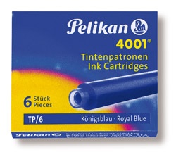 Pelikan Tintenpatronen 4001 königsblau 6 Stück