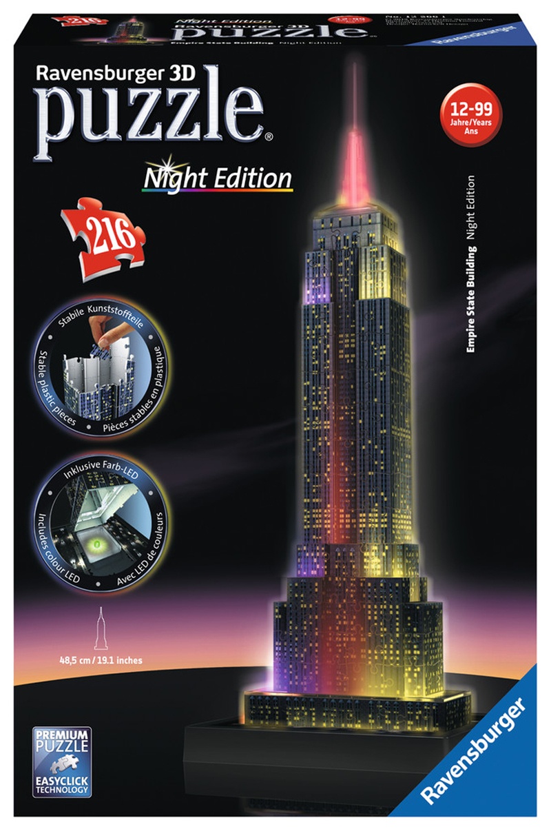 Ravensburger Puzzle 3D Empire State Building Night Edit.