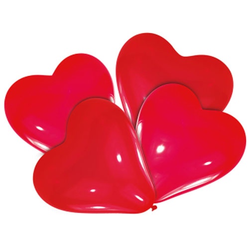 Luftballons Herzen rot