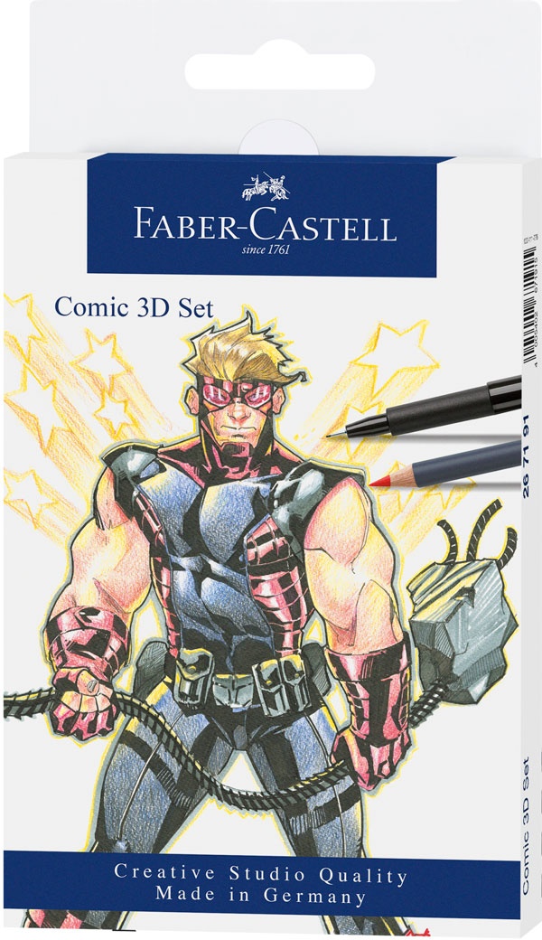 Faber Castell Tuschestifte Pitt Artist Pen Comic 3D 11er Set