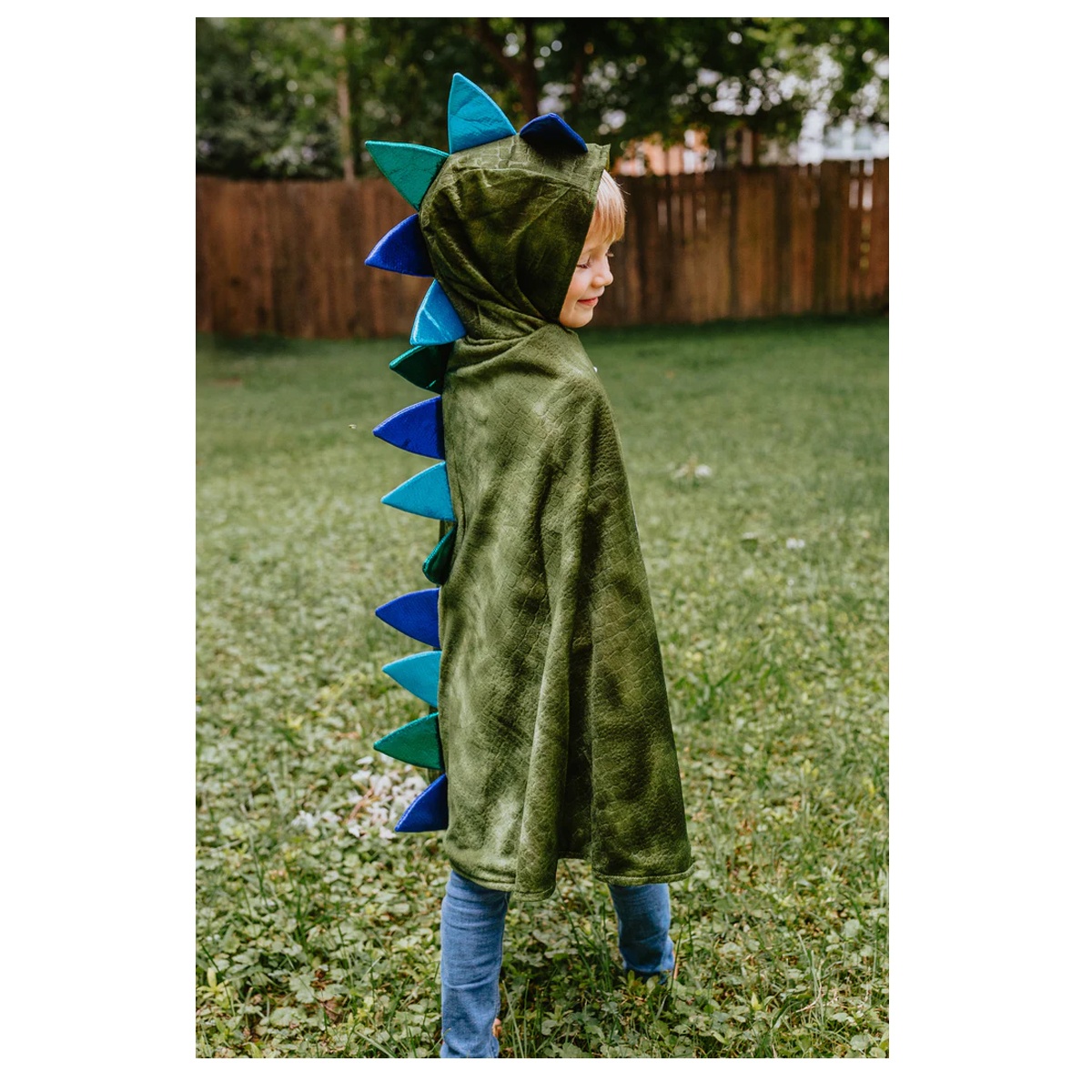 Kostüm Dragon Cape mit Krallen grün 5-6 Jahre