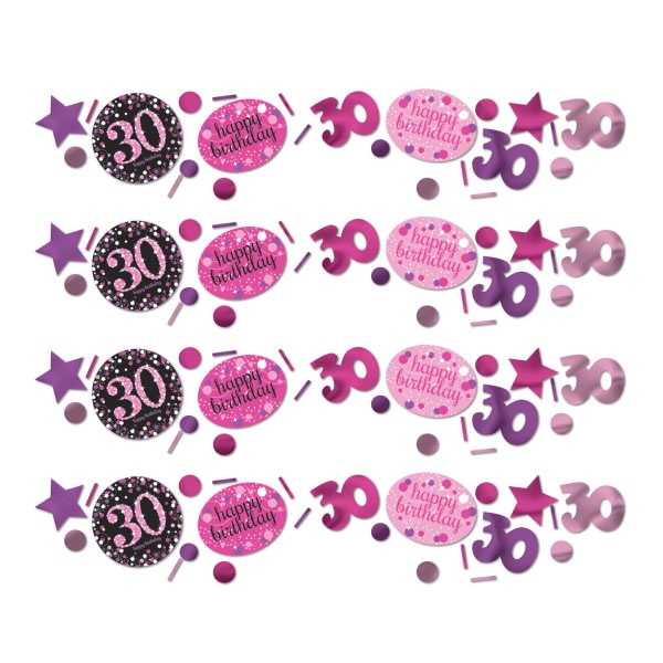 Konfetti 30 Sparkling Celebration Pink