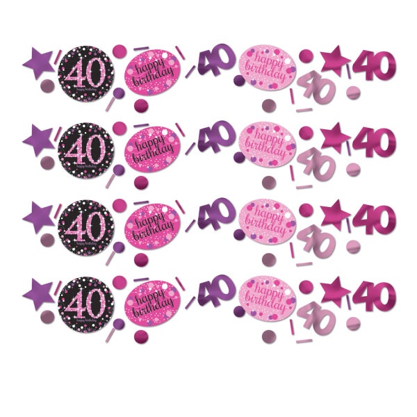 Konfetti 40 Sparkling Celebration Pink