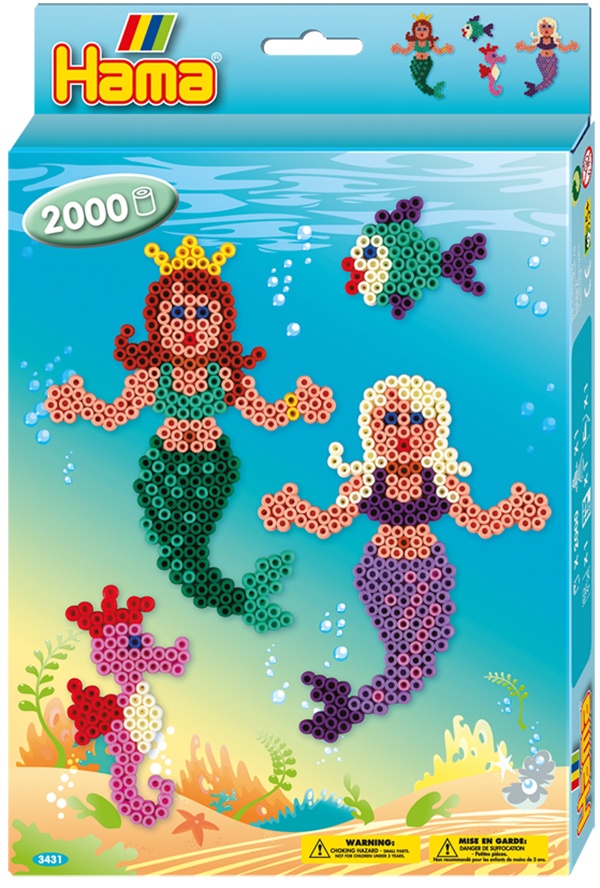Hama Bügelperlen-Set Meerjungfrauen Geschenkpackung 2000