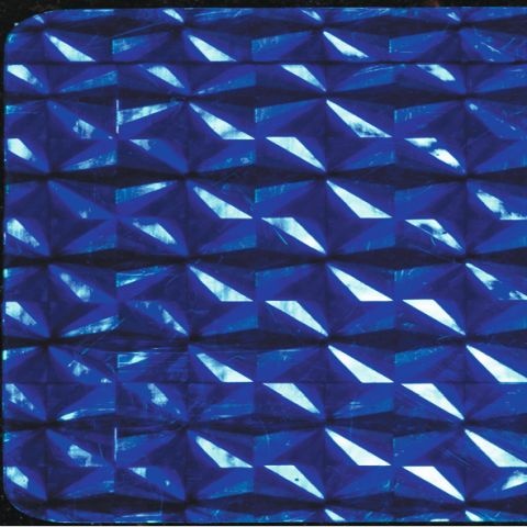 Folia Holographische Folie Diamant blau selbstklebend