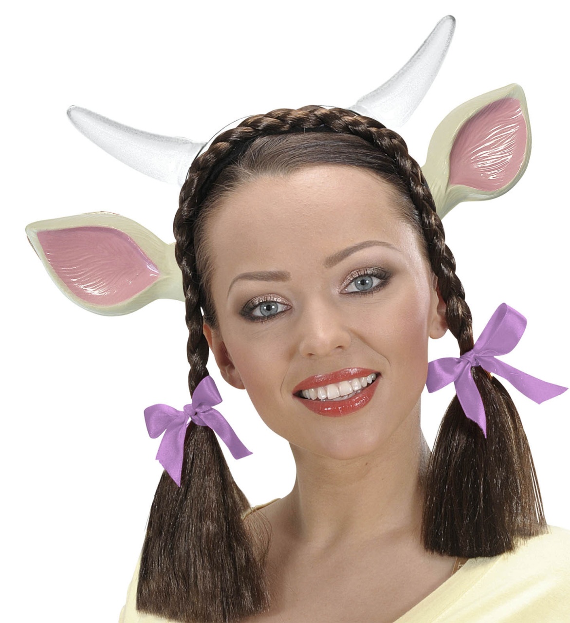 Kostüm Zubehör Kuh Hörner und Ohren