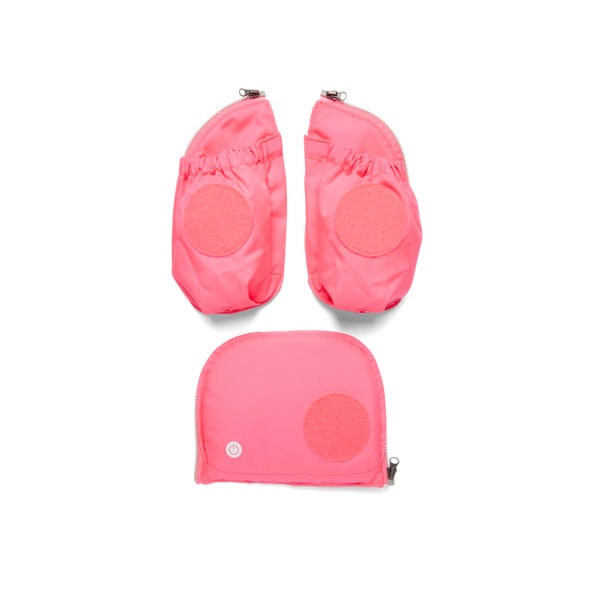 Ergobag Zubehör LED Seitentaschen Zip-Set pink