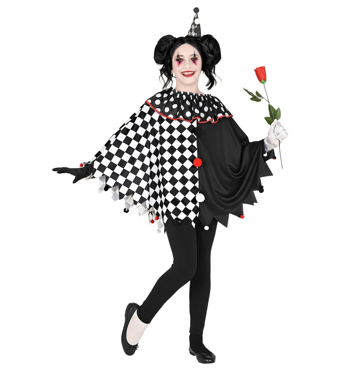 Kostüm Harlequin Poncho Kinderkostüm STD