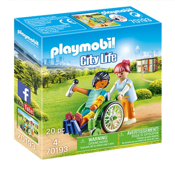 Playmobil 70193 City Life Patient im Rollstuhl