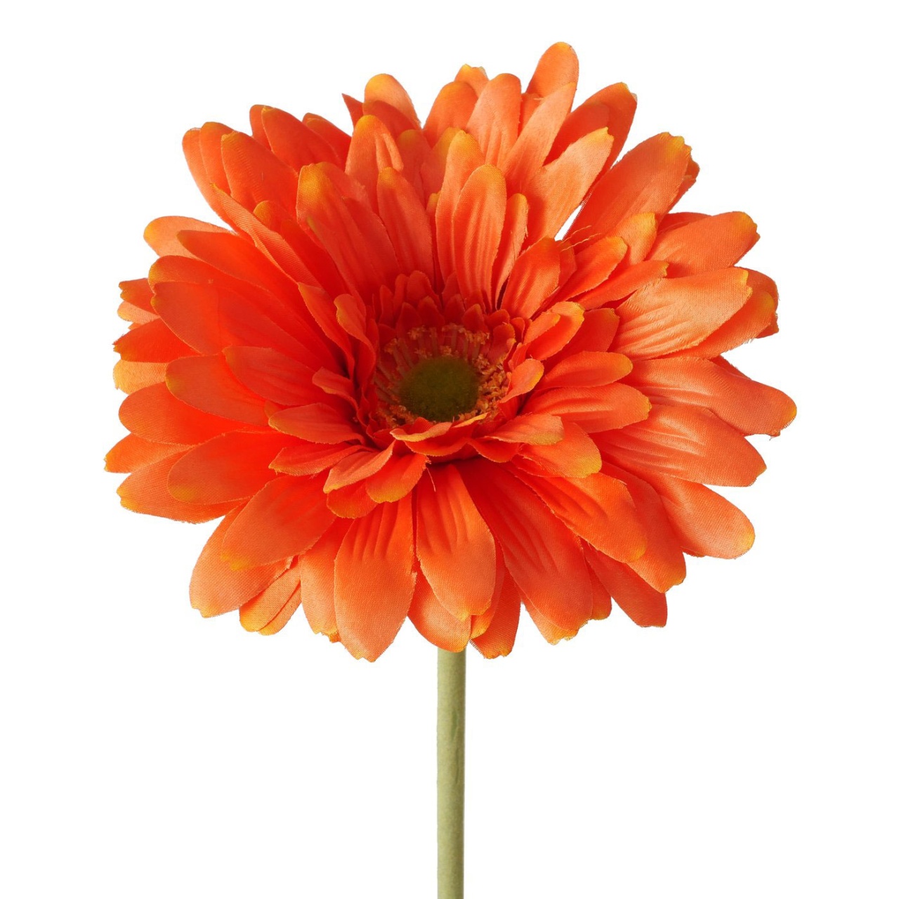künstliche Blume Stielblume Gerbera orange H 65cm
