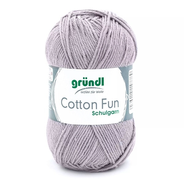 Gründl Wolle Cotton Fun 50 g hellgrau