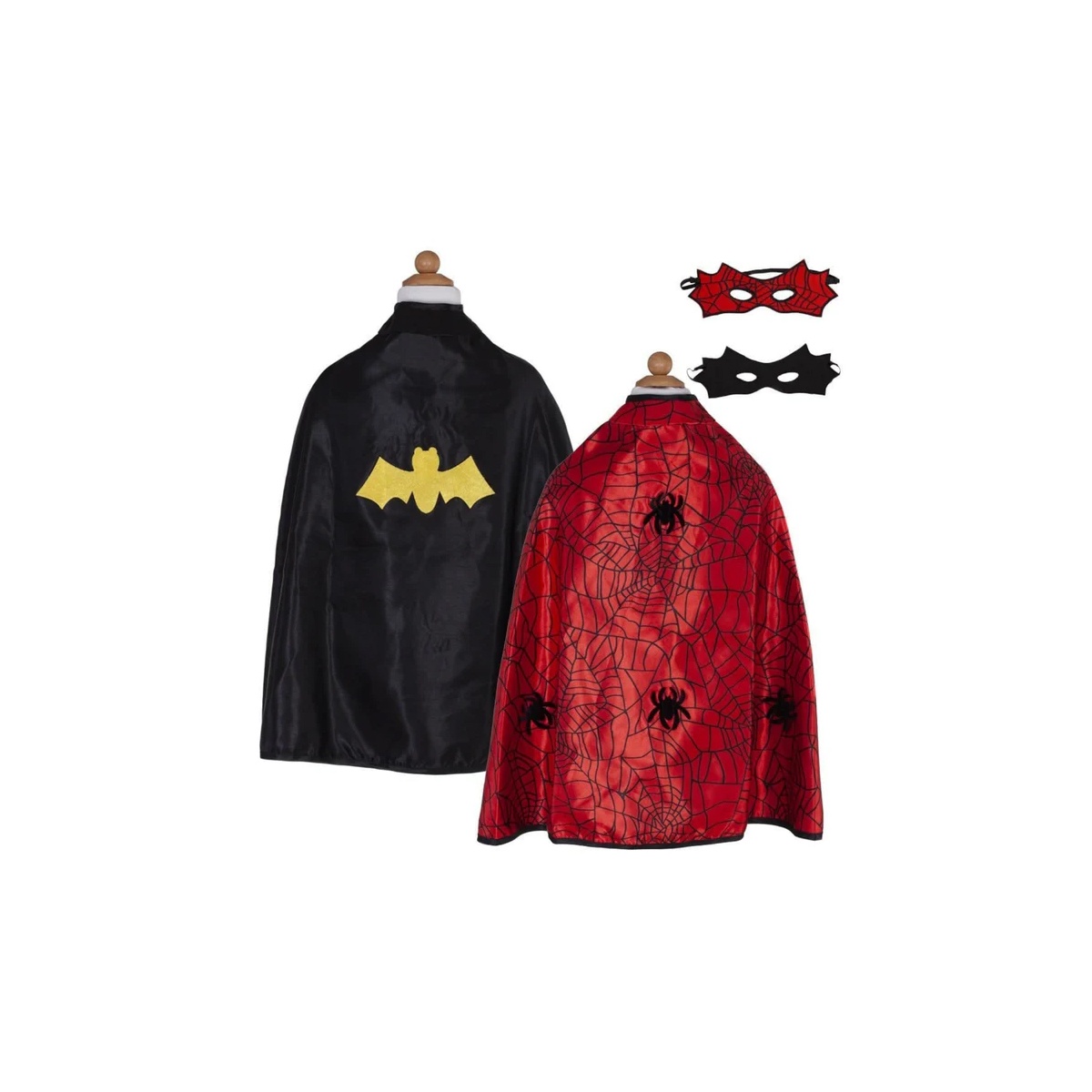 Kostüm Spider/Bat Cape wendbar mit Maske 4-6 Jahre