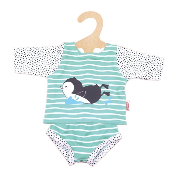 Heless Puppen Kleidung Schwimmoutfit Pinguin Pünktchen 28-35