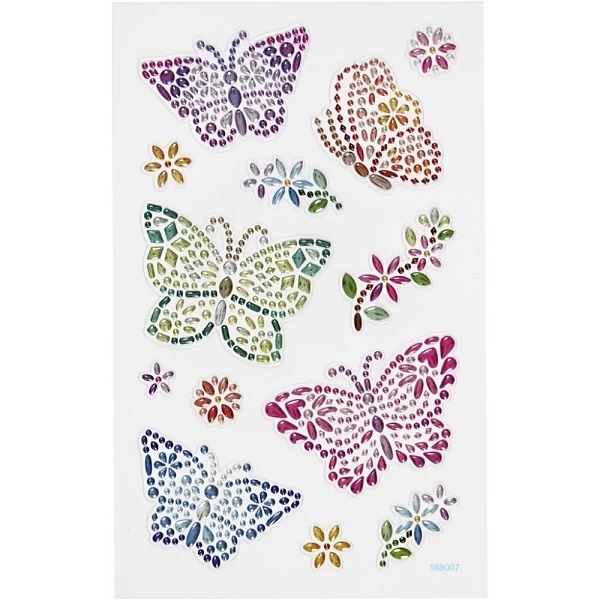 Bastelmaterial Diamond Sticker Schmetterlinge