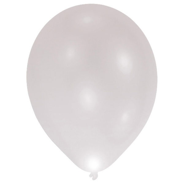 LED Ballon silber
