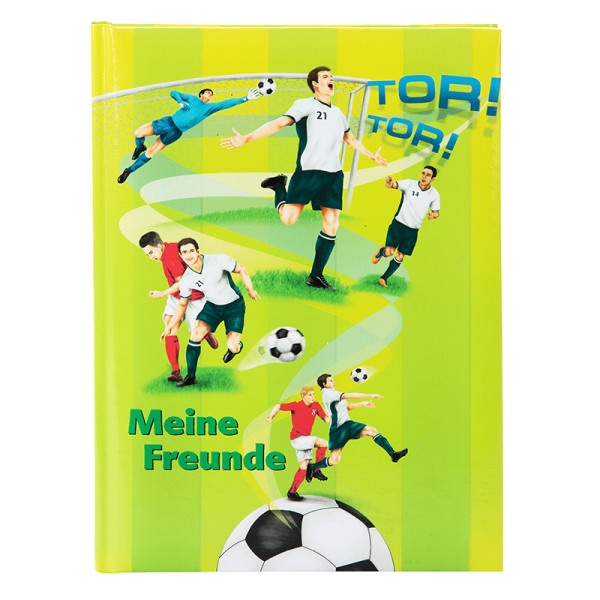 Goldbuch Freundebuch Fußballer
