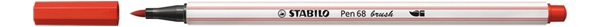 Stabilo Pen 68 brush karmin Filzstift mit Pinselspitze