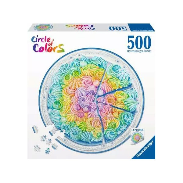Ravensburger Puzzle Circle of Colors Rainbow Cake 500 Teile