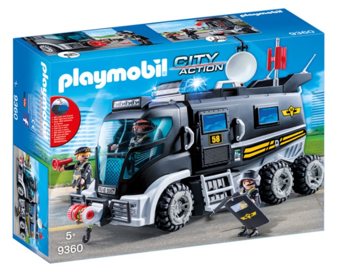 Playmobil 9360 City Action SEK-Truck mit Licht u. Sound