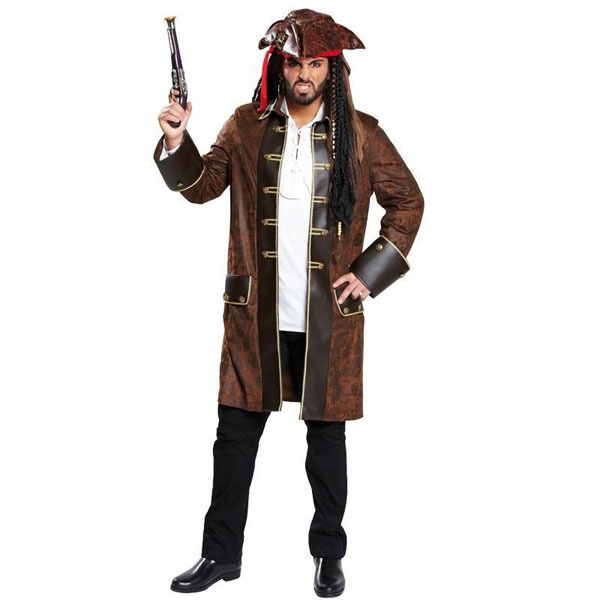 Kostüm Herrenkostüm Piratenmantel Gr. 52