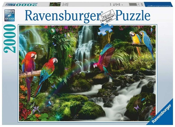 Ravensburger Puzzle Bunte Papageien im Dschungel 2000 Teile