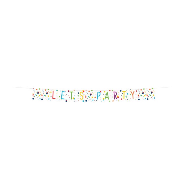 Wimpelkette Confetti Birthday