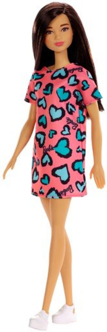 Barbie Chic Puppe rosa Kleid mit Herzen
